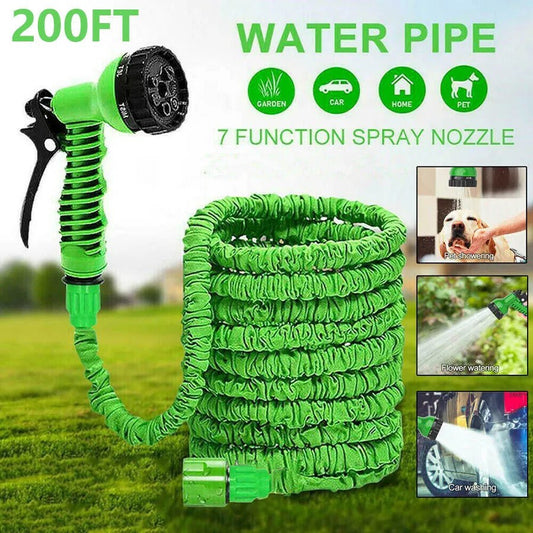 Retractable Magic Hose High Pressure Car Wash Water Gun Garden