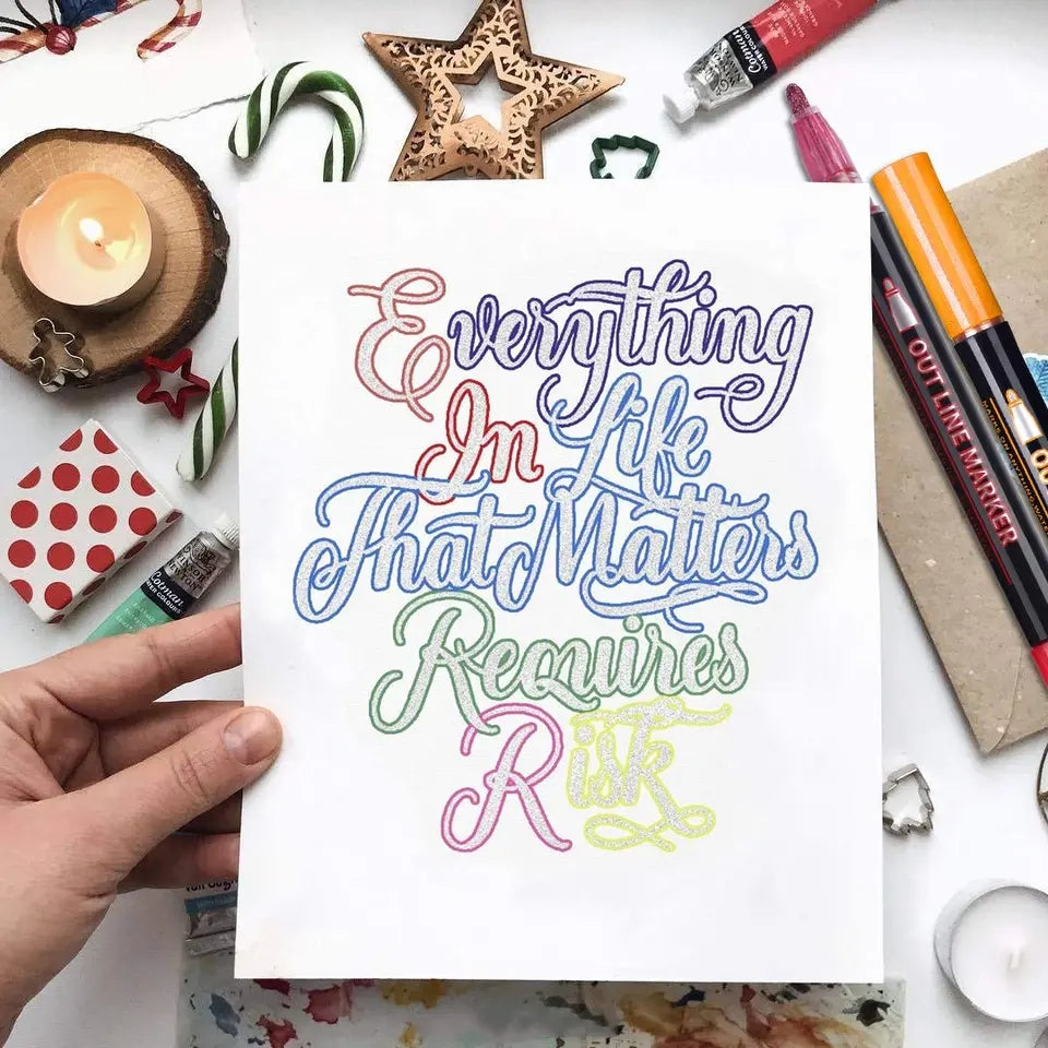 12pcs Double Line Outline Art Marker Highlighter