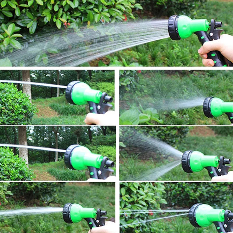 Retractable Magic Hose High Pressure Car Wash Water Gun Garden
